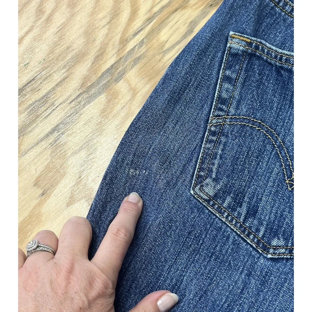 Levis Jeans 501 Original Button Fly Straight Leg Denim Mens 40X34 (38X33)